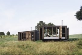 Timber Shutters and Wooden Cabins Create the Gorgeous Camp in New Zealand