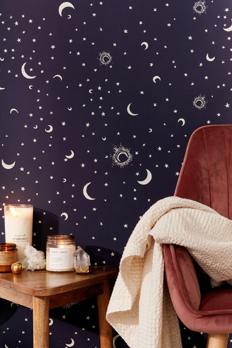 Celestial removable wallpaper from Urban Outfitters