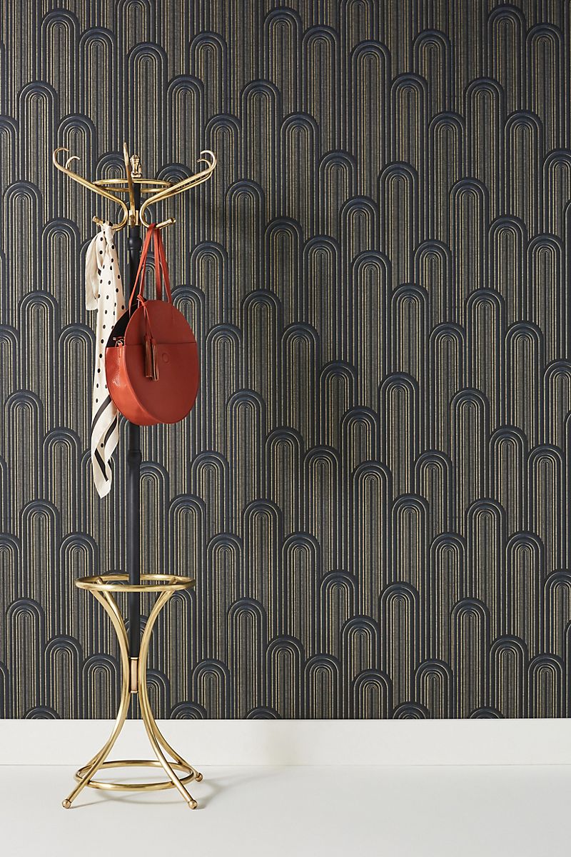 Deco-style wallpaper from Anthropologie