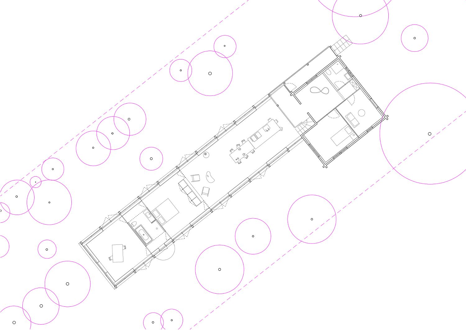 Design plan of The Permanent Weekend House