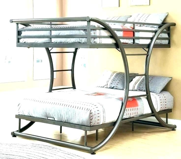 Exotic-metal-queen-loft-bed-bunk-beds-for-adults