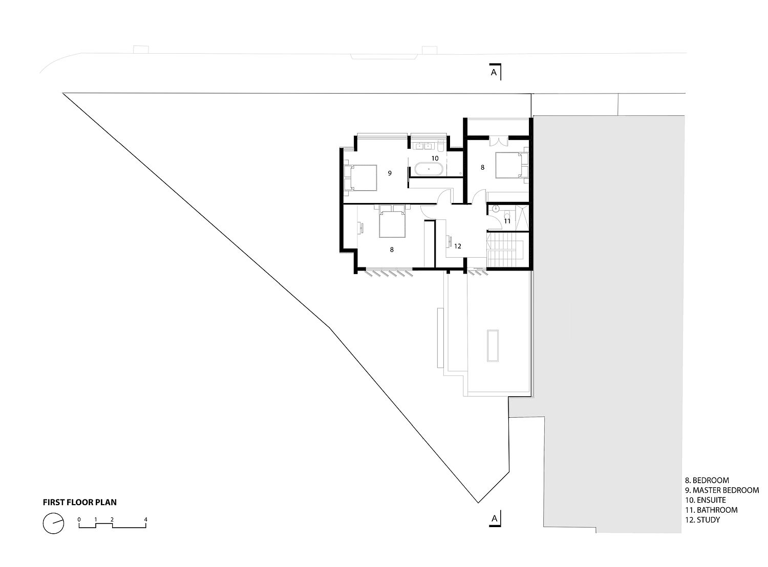 First-floor-plan-of-House-2040-in-Sydney