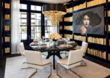 Glam-dining-room-wrapped-in-black-and-brass-217x155