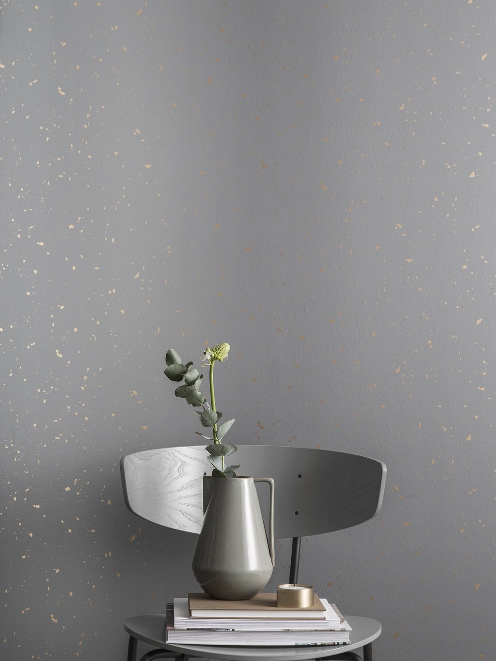 Gold confetti wallpaper from ferm LIVING