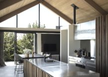Gray-interior-of-the-kitchen-with-gabled-roof-and-glass-walls-that-bring-light-inside-217x155