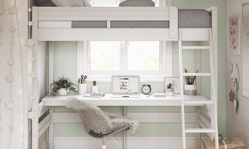 Space saving loft store beds