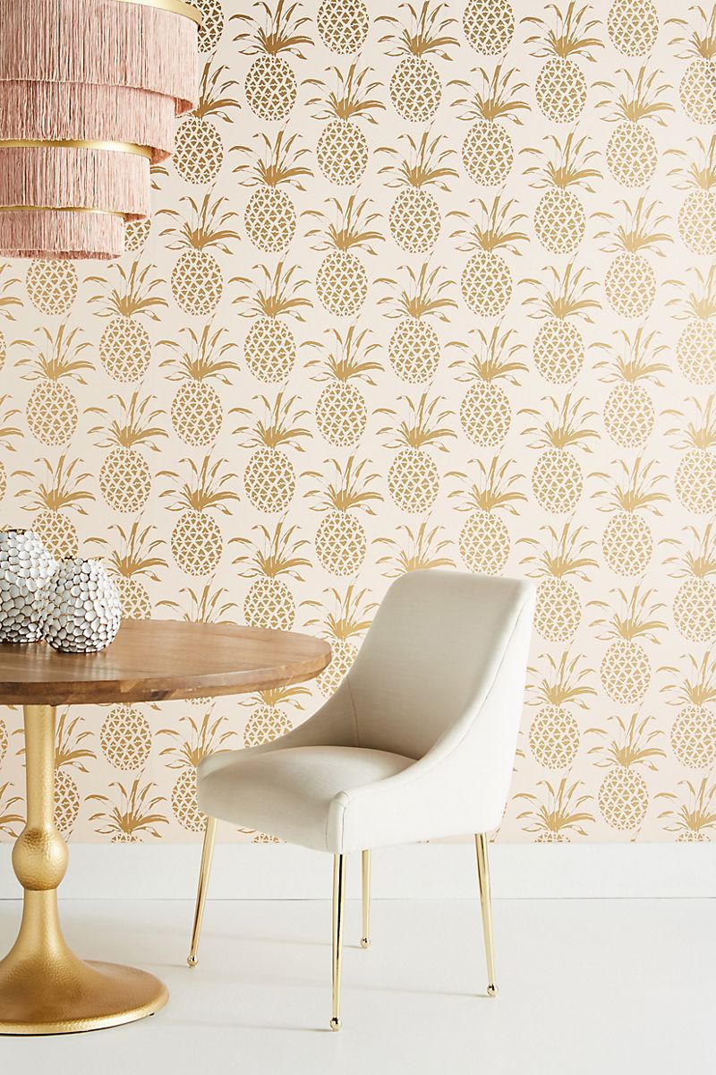 Pineapple wallpaper from Anthropologie