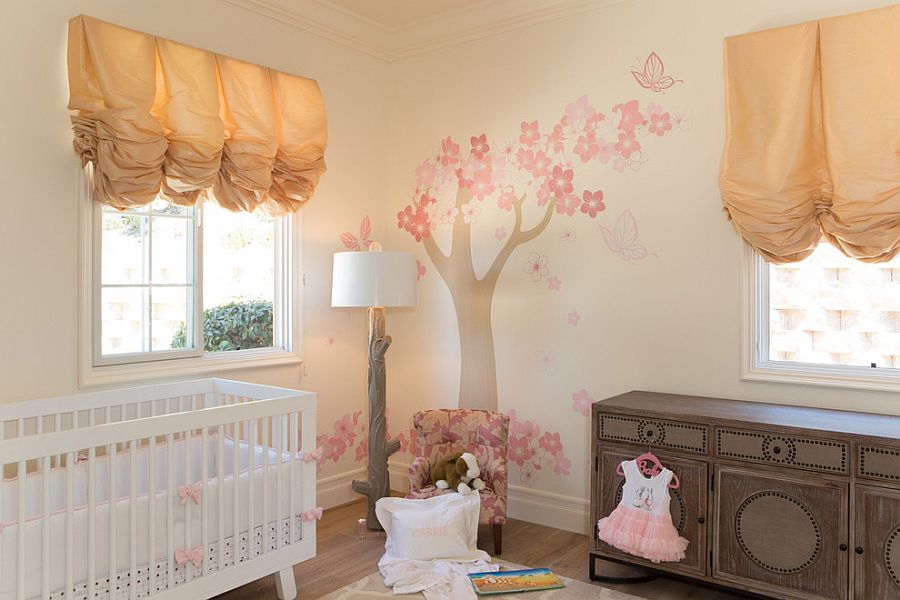 Relaxing meiterranean nursery with whimsical charm