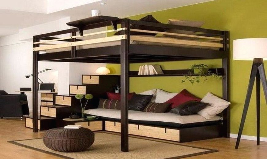 Bunk bed with on sale sitting area