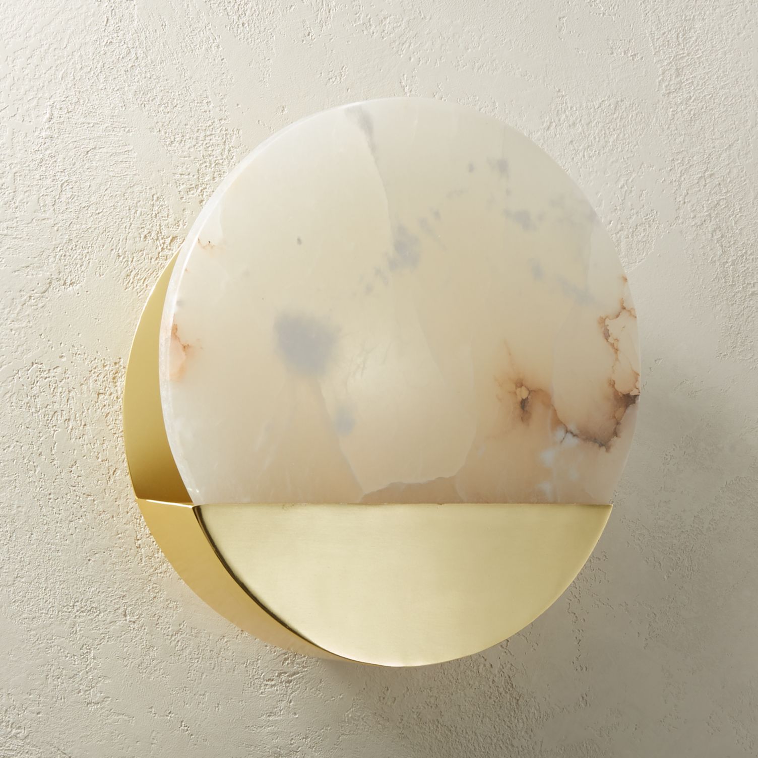 Alabaster-and-brass-sconce