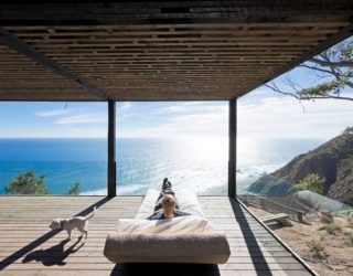 Stunning Contemporary Weekend Escape on the Edge of a Cliff with Ocean Views