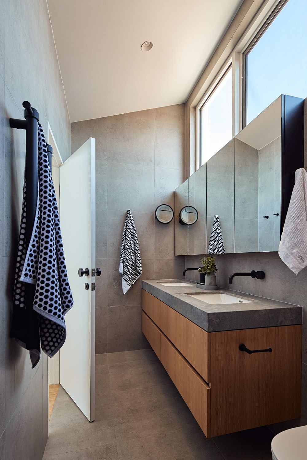 Bathroom of the revamped Cascade House in Australia