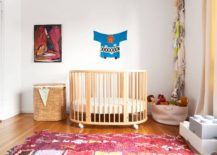 Beautiful-and-charming-little-crib-on-wheels-for-the-nursery-in-white-217x155