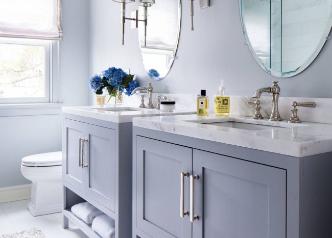 Small Gray Bathroom Vanity