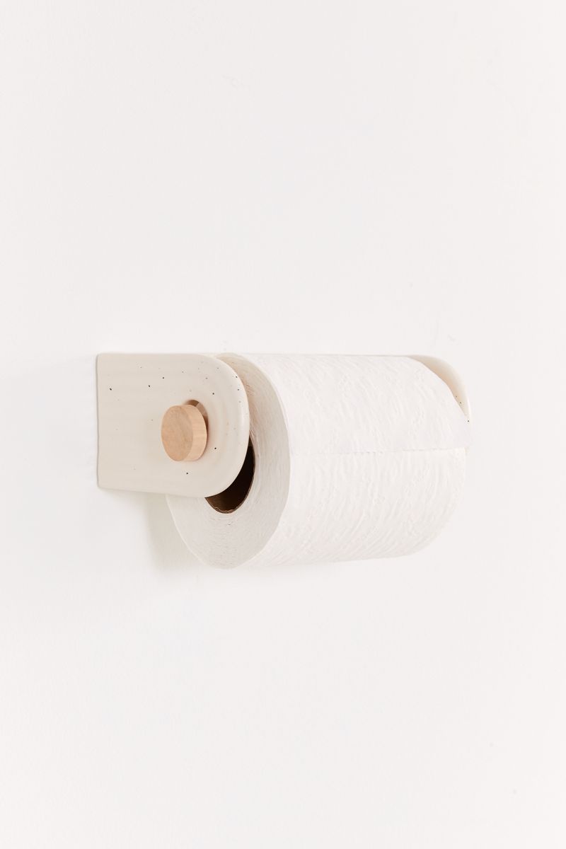 Ceramic toilet paper holder from Urban Outfitters