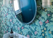 Colorful-and-bright-wallpaper-for-the-small-powder-room-that-is-beautifully-lit-217x155