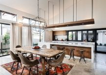 Contemporary-kitchen-and-dining-space-with-industrial-and-rustic-touches-thrown-into-the-mix-217x155