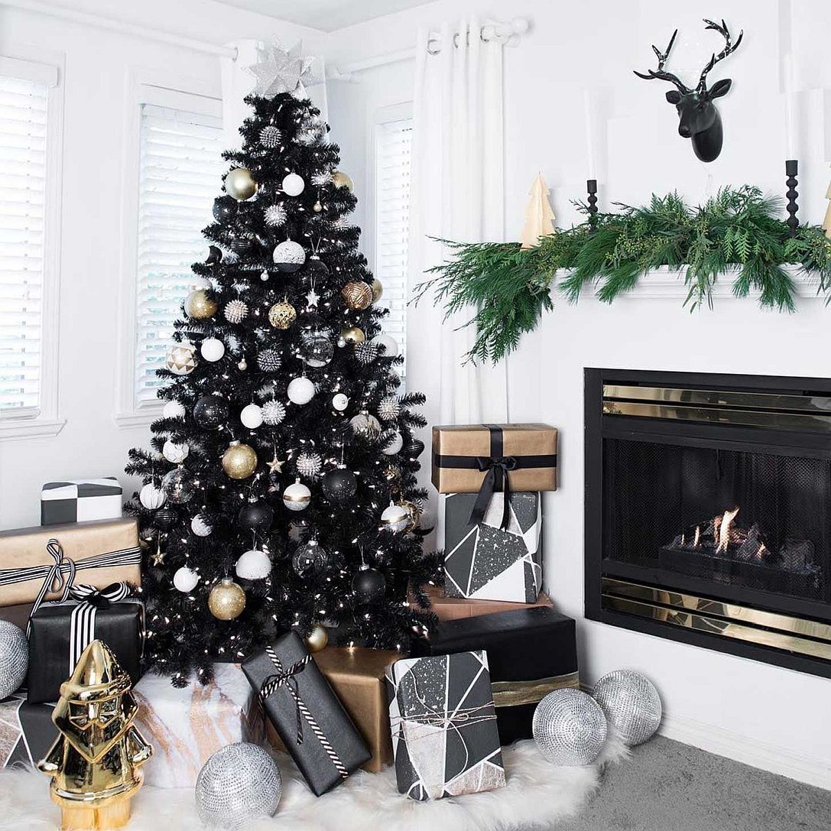 Black is the New Festive Black Christmas Trees Steal the Spotlight