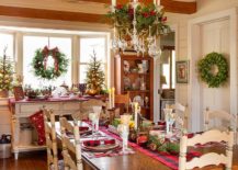 Farmhouse-style-dining-room-decked-out-with-Christmas-decorations-everywhere-217x155