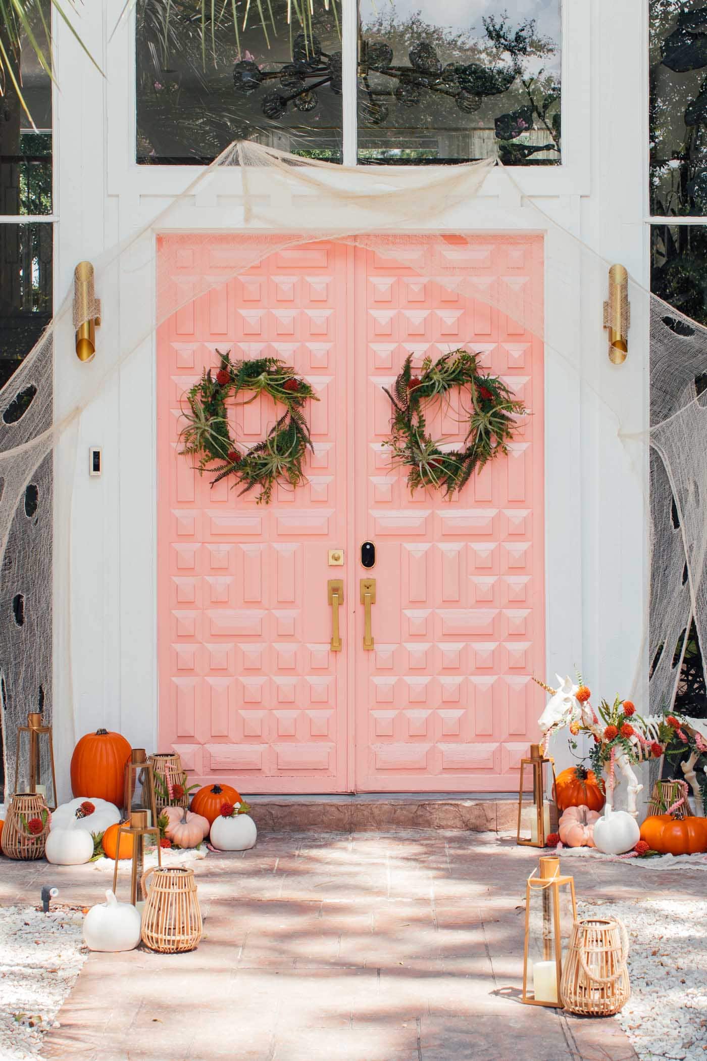 Front door in Pink Mimosa by Behr