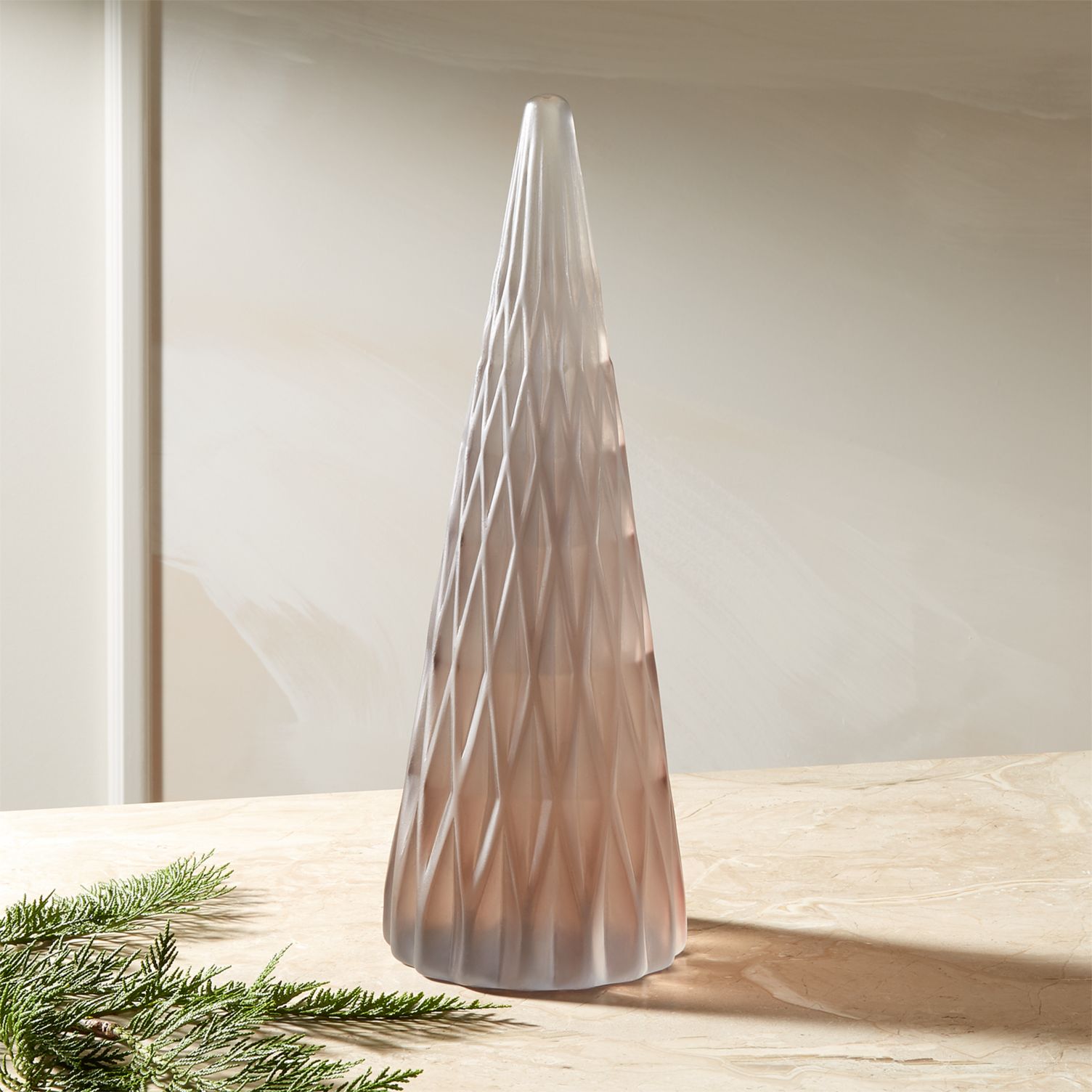 Frosted resin tree from CB2