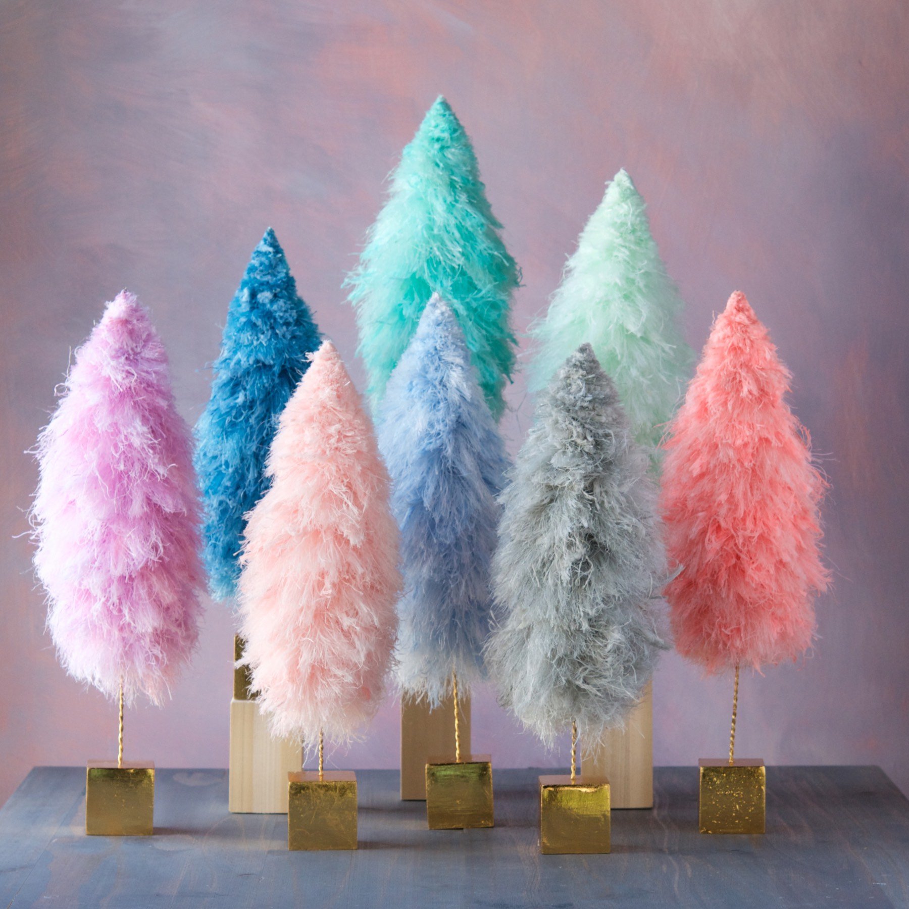 Fuzzy trees from Glitterville Studios