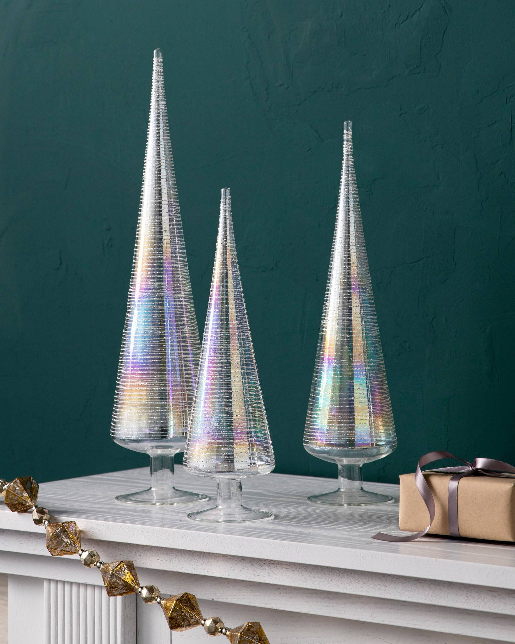 Iridescent-glass-tabletop-trees-from-Balsam-Hill