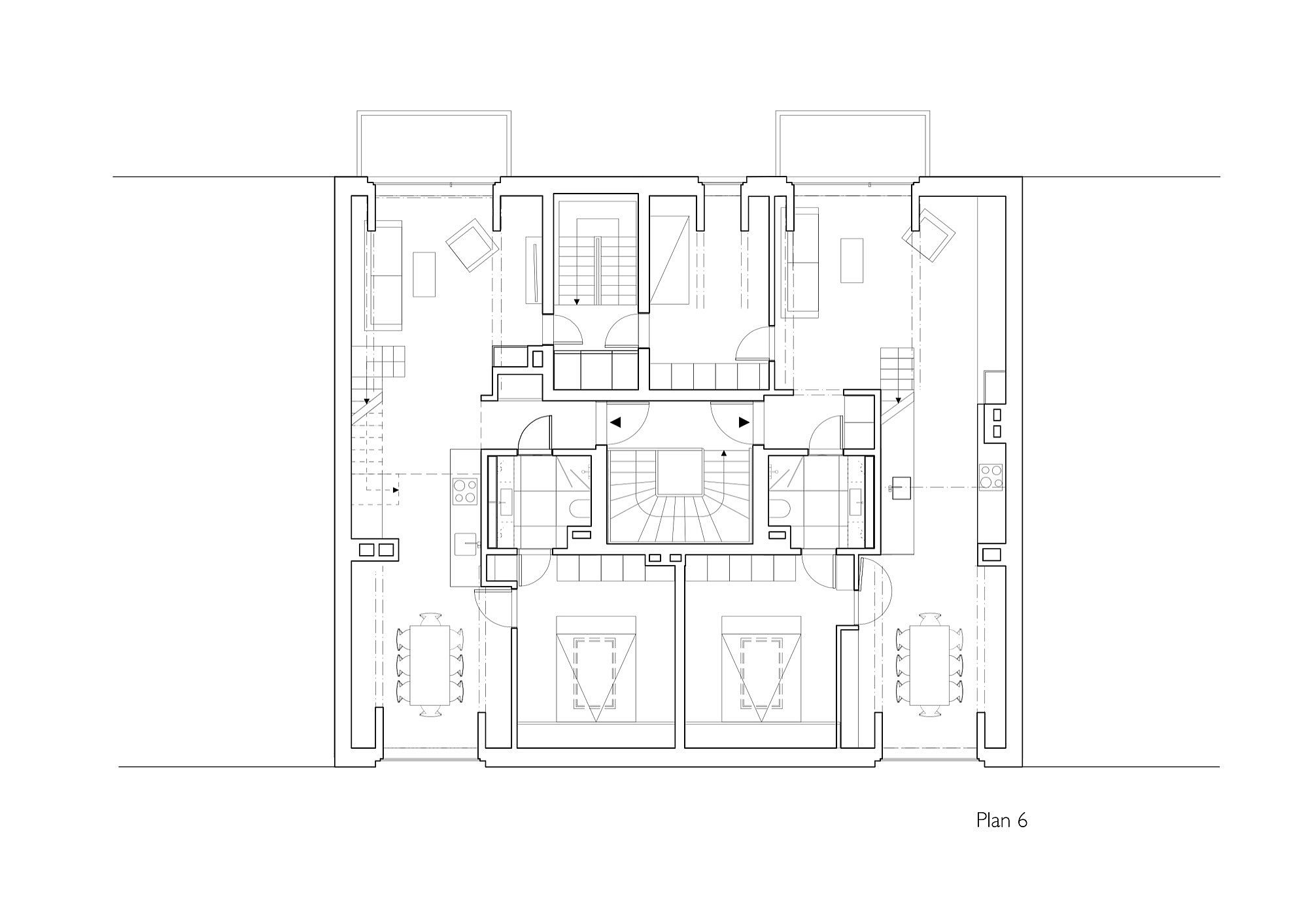 Lower level floor plan of Vidars Gate designed by R21 Arkitekter