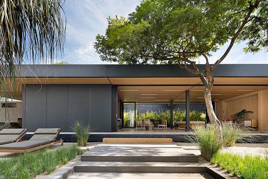 Modern Brazilian prefab made from recycled materials feels smart and stylish