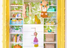 Nursery-closet-reveal-with-tropical-wallpaper-217x155