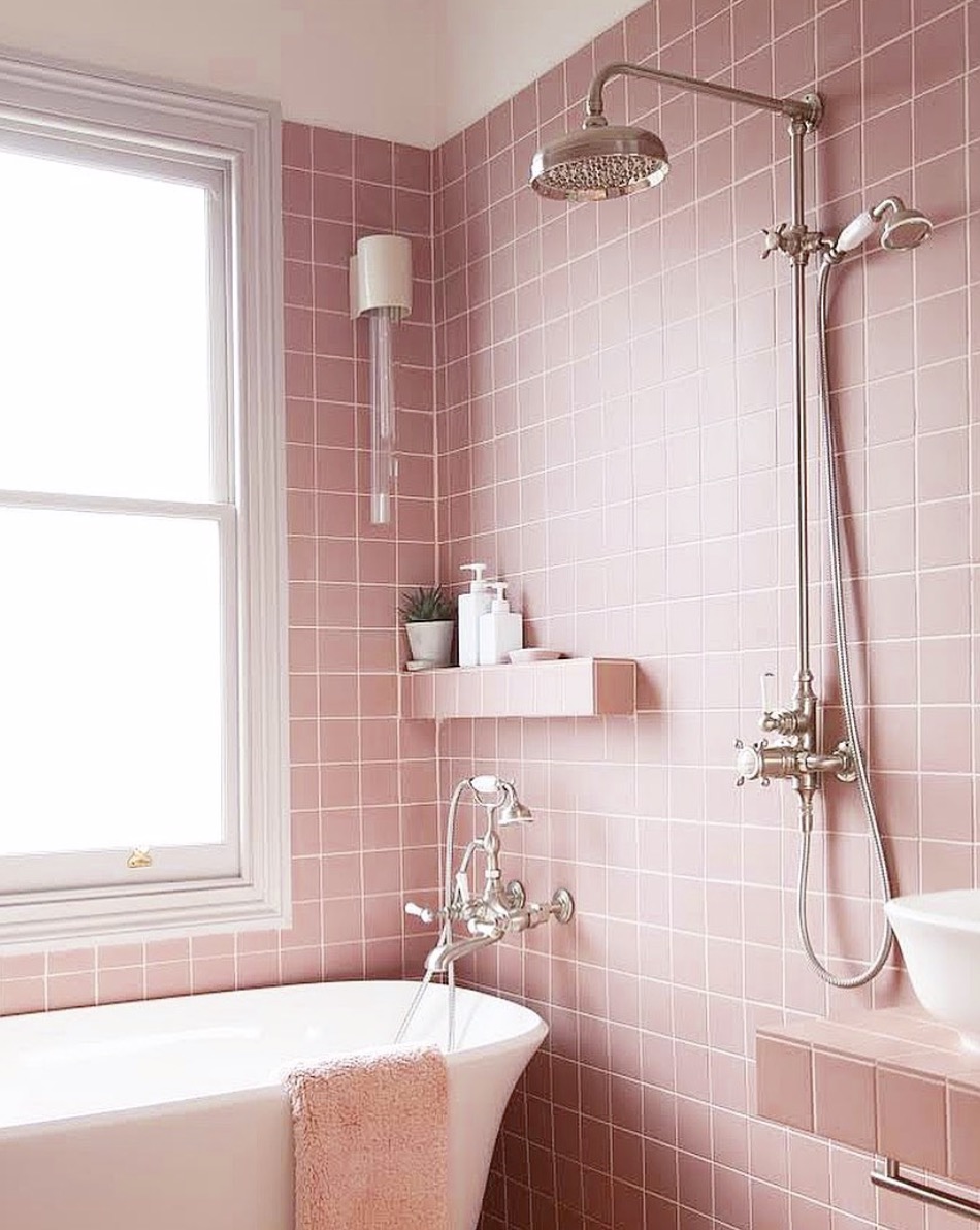 Pink bathroom