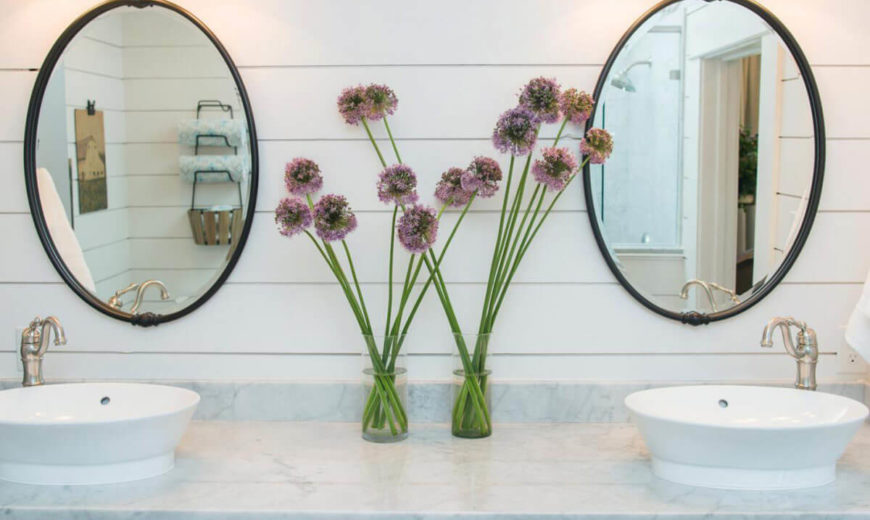 Round-mirrors-in-bathroom-with-shiplap-decor-870x520