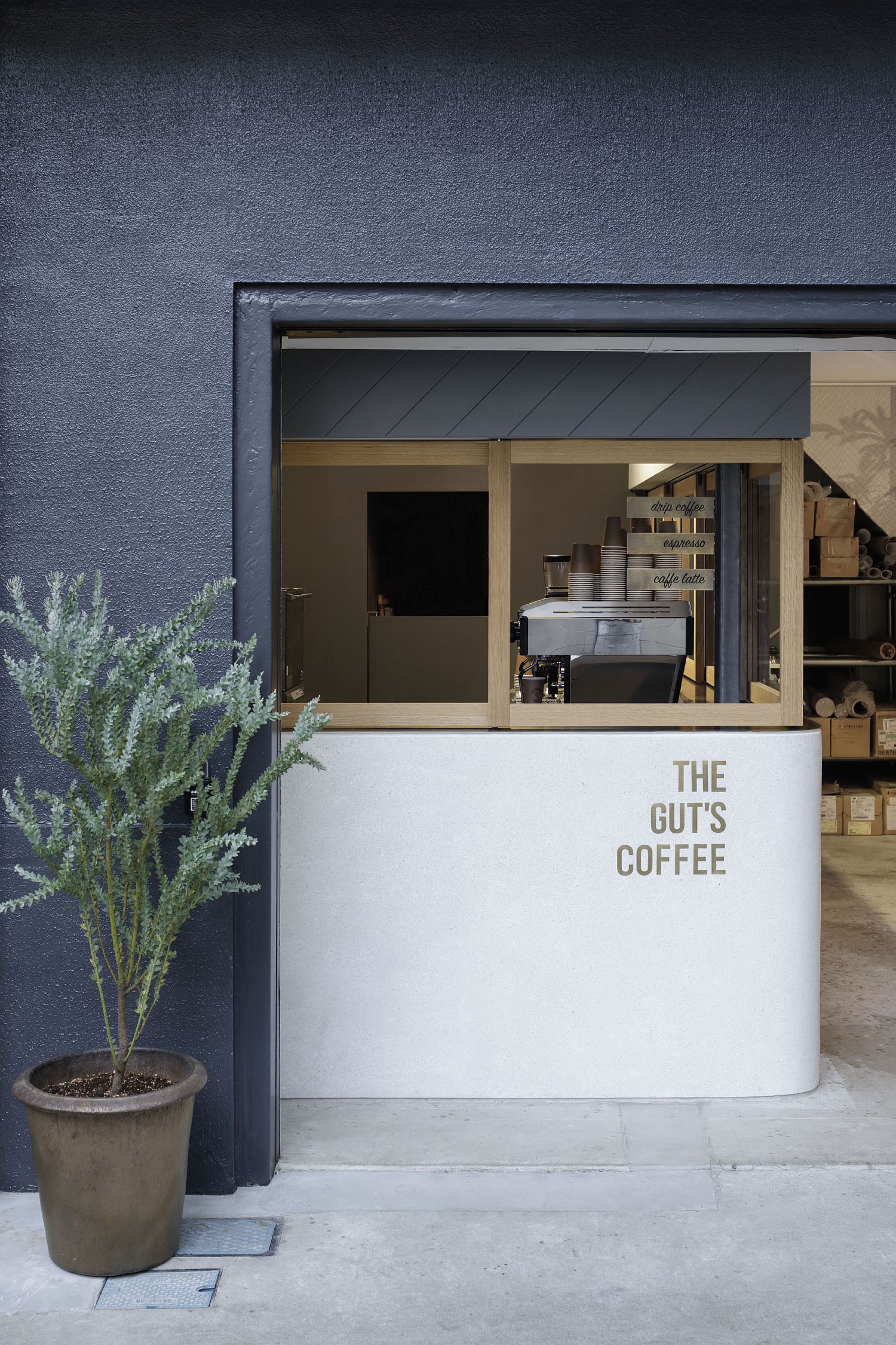 This Beautiful Japanese Coffee Shop Sits Inside a Revamped Industrial ...