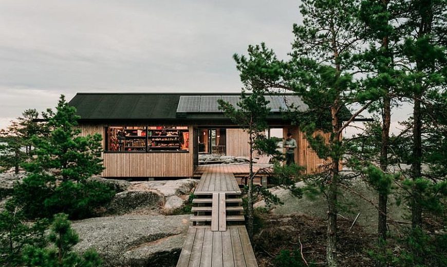 Scandinavian Style Contemporary Cabins Combine Awesome Views with Modernity
