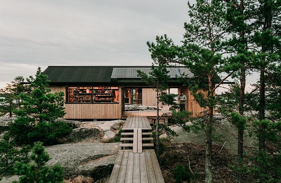 Traditional Scandinavian design coupled with modern functionality to create cool Finnish Island cabins