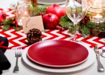 Use-red-and-white-table-runner-and-tableware-to-add-festive-appeal-to-the-modern-dining-room-217x155
