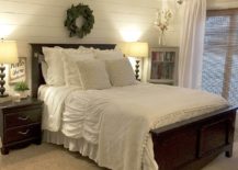 shiplap-bedroom-with-mahogany-furniture-217x155
