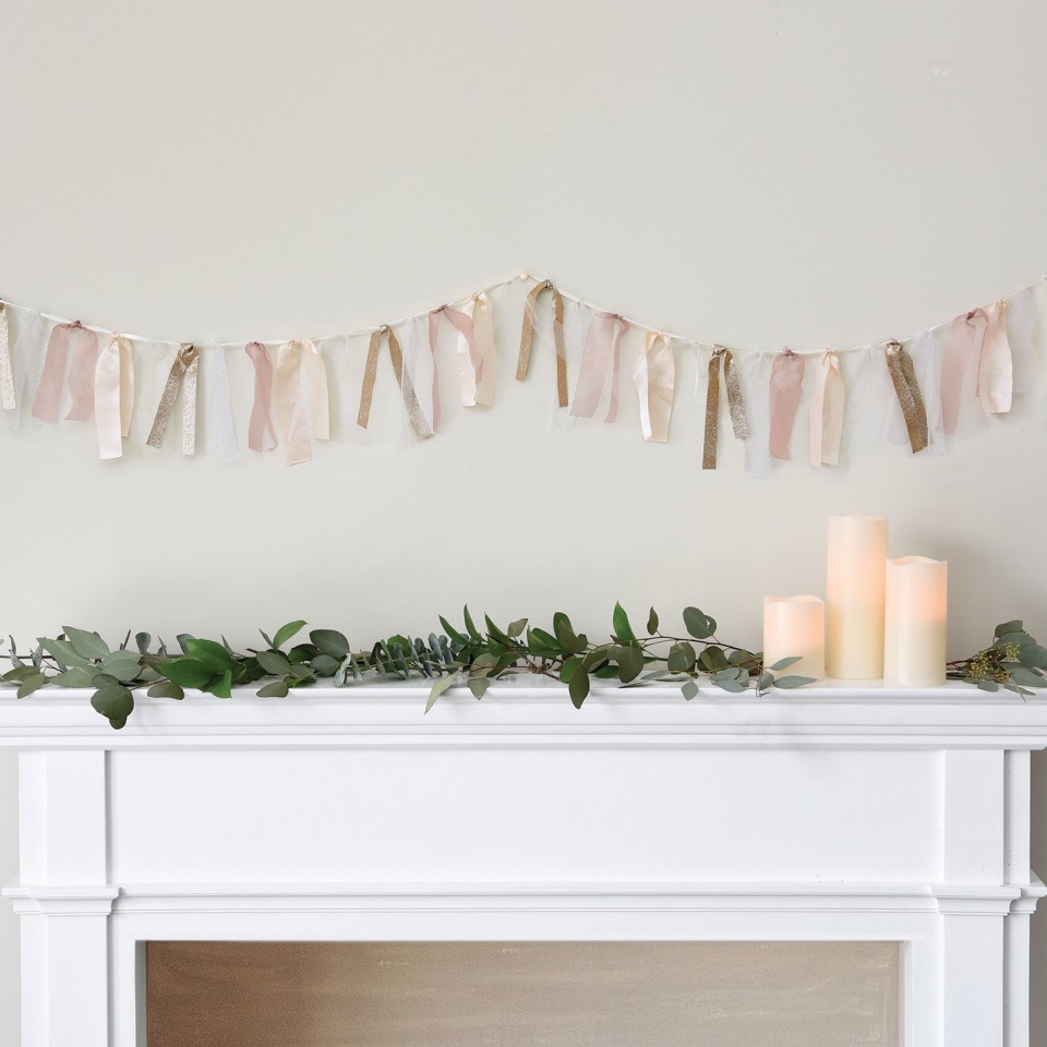 Blush wedding garland