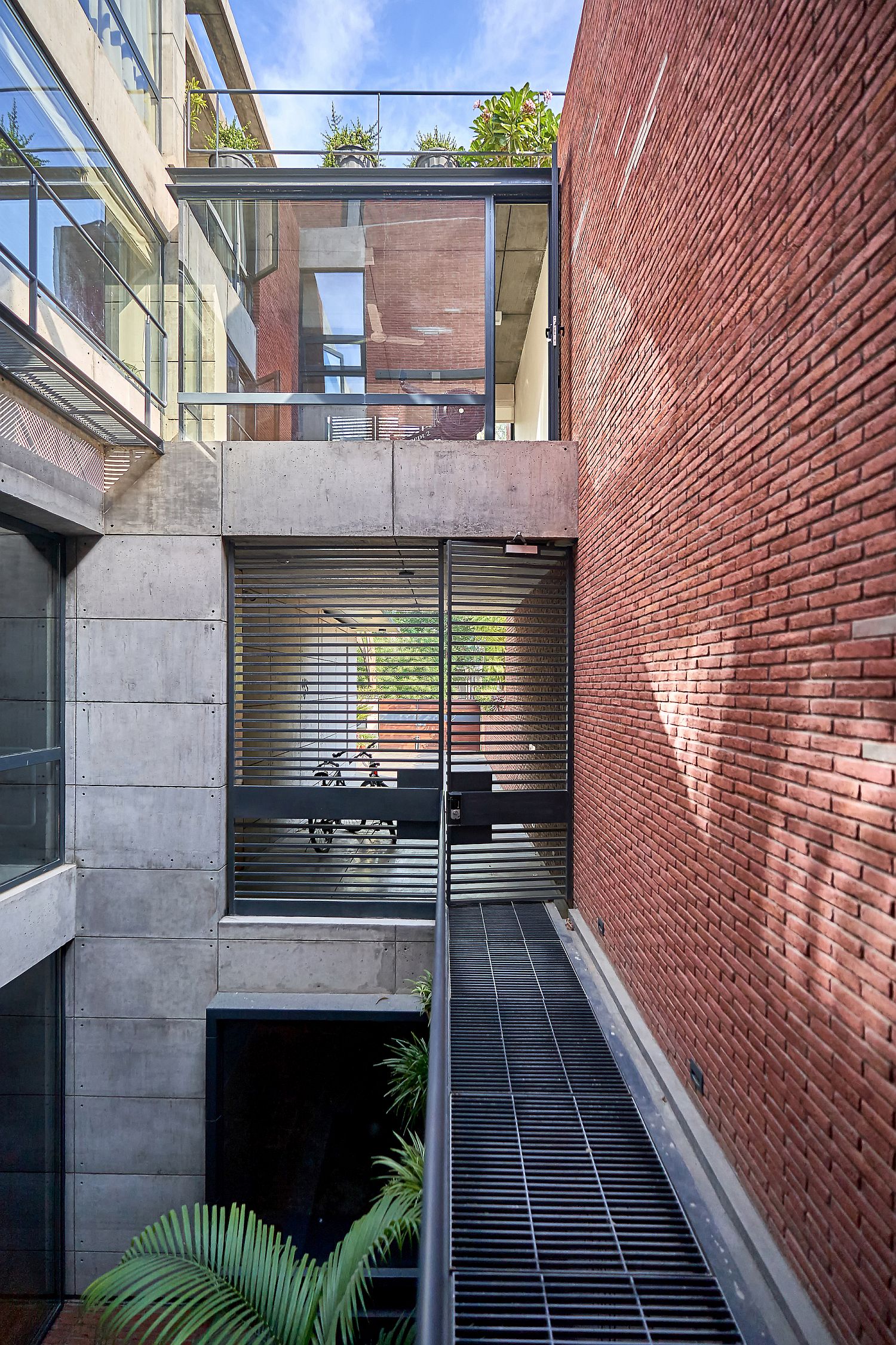 Central void brings ample natural ventilation into the studio