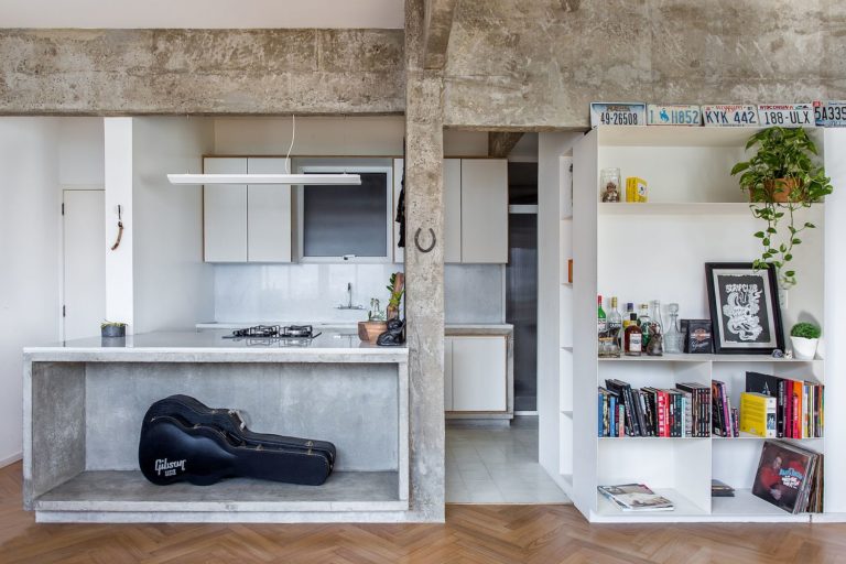Exposed Concrete coupled with Polished White Modernity Inside this ...