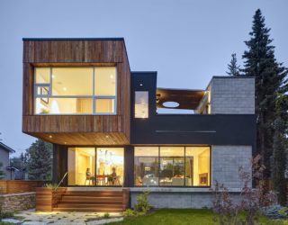 Expansive Canadian Home with Two-Story Courtyard Adapts to Riverfront Needs