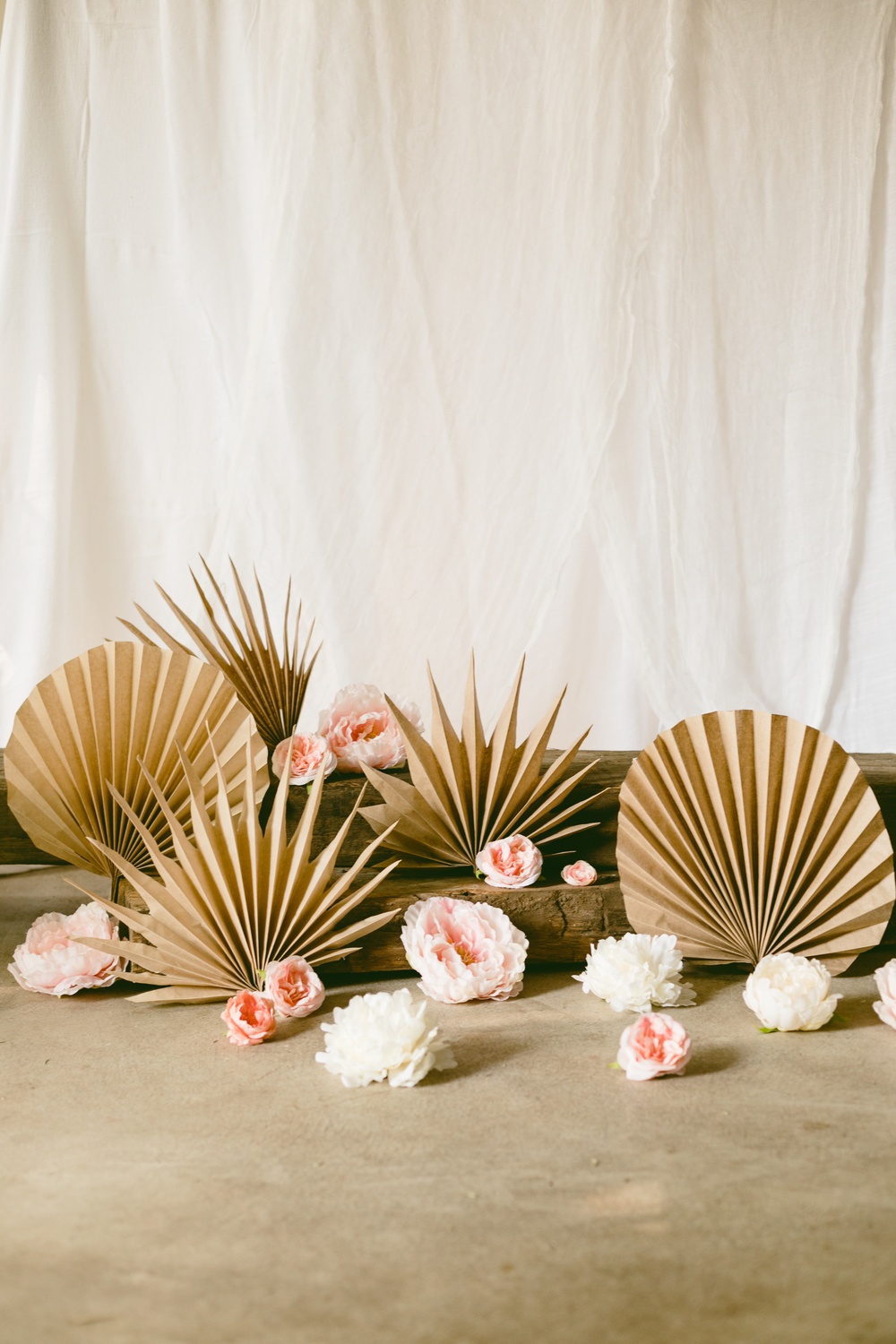 DIY paper palm fronds