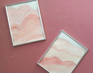 DIY Watercolor Wall Art