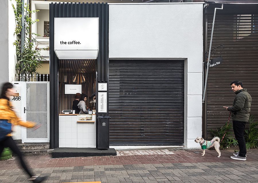 Japanese Minimalism and Smart Functionality Shape Ultra-Tiny Coffee Shop