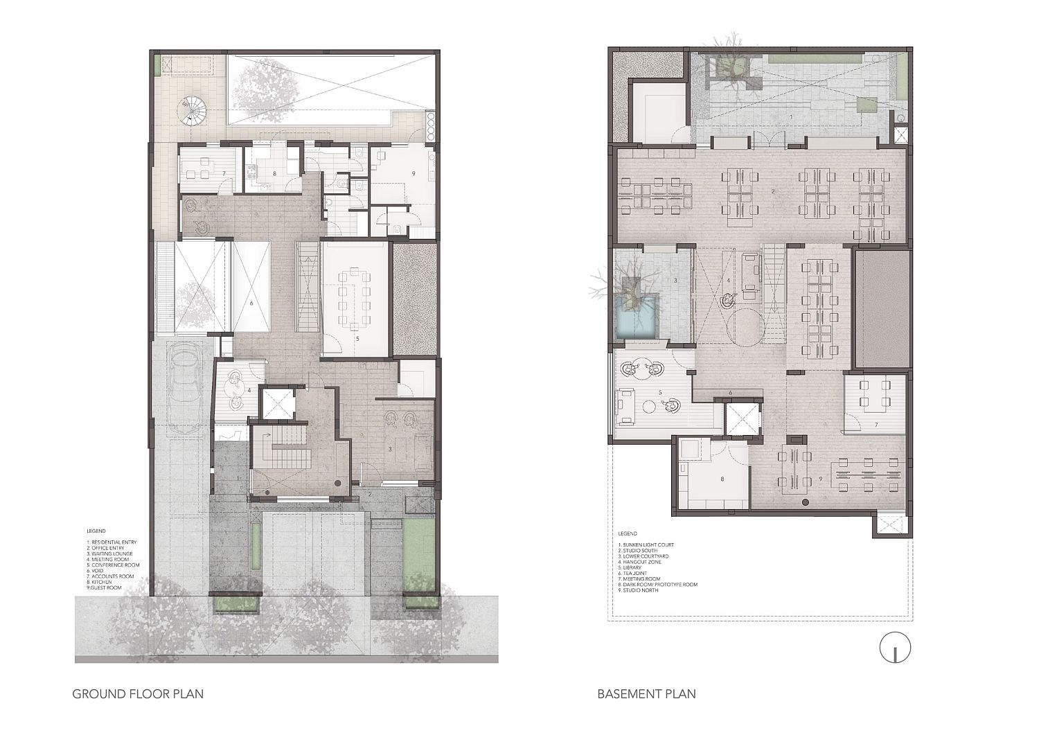 Design and floor plan of Lopez Design Office in Gurugram, India