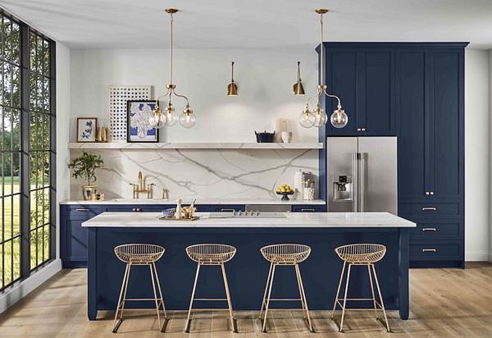 Embracing Pantone's Color of the Year in the kitchen with contemporary style