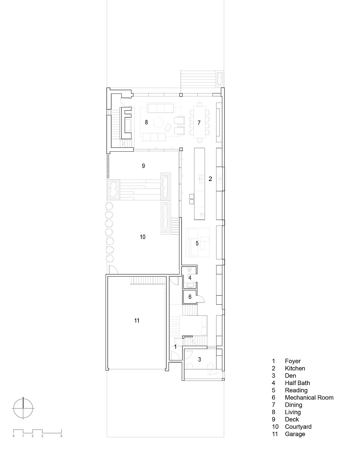 Floor plan of New House in Calgary, Canada with multi-level interior