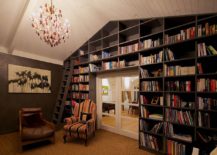 Modern-living-room-with-vaulted-ceiling-and-bookshelves-in-black-217x155