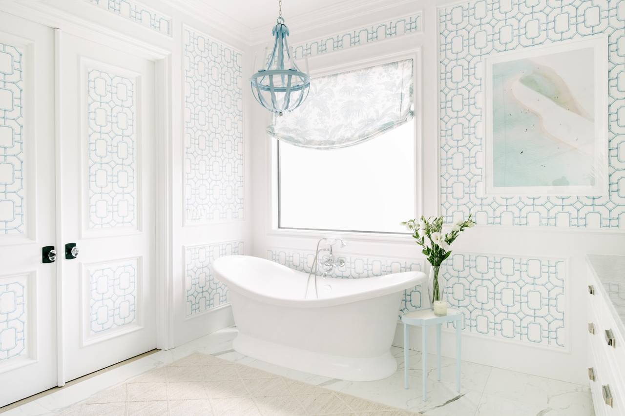 The master bath of photographer Gray Malin