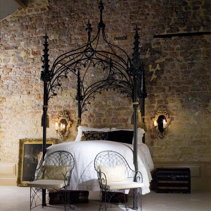 gothic metal bed frame